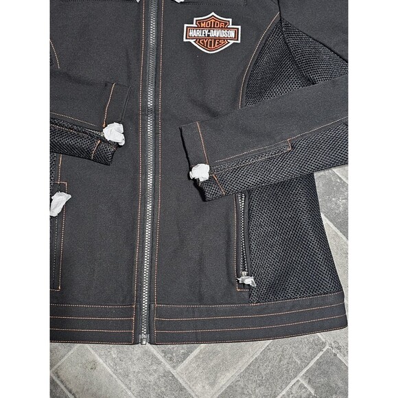 New Harley-Davidson Forever Harley Mesh Jacket Women's Sz MED Black 98402-23VW - Picture 5 of 12